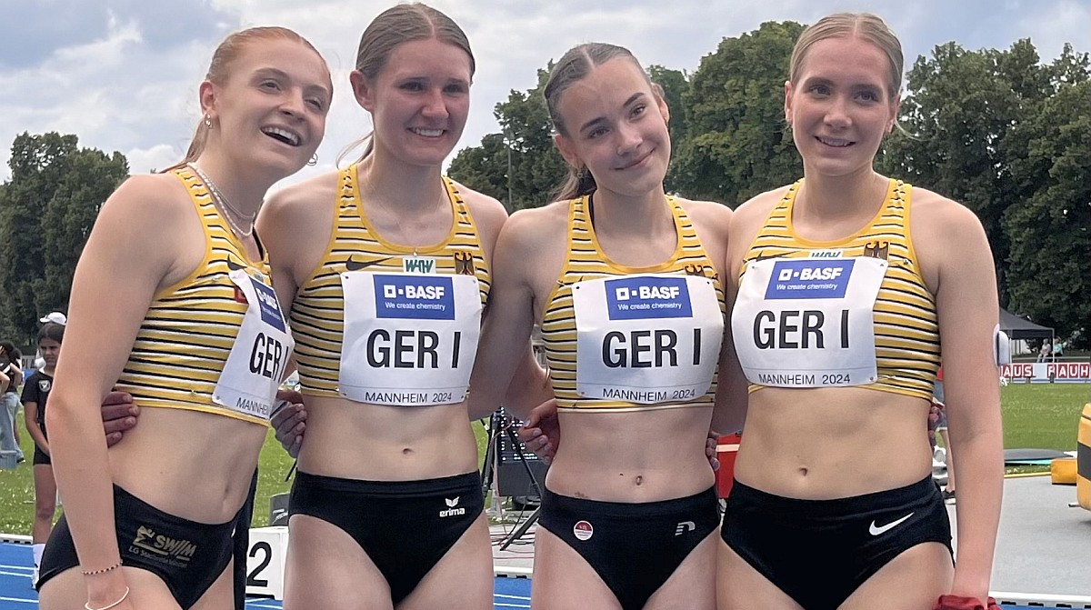 Erster Einsatz im Nationaltrikot – 4x400m DLV-Staffel mit Mieke Wübben