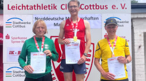 Ingmar Krannich (VfL Lingen) holt Gold in der M45 über 800 und 1.500 Meter. - Foto: privat